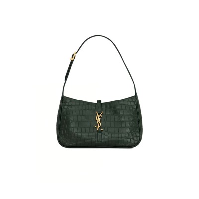 YSL LE 5 À 7 IN CROCODILE-EMBOSSED LEATHER 657228DZE0W3045 (23*16*6.5cm)